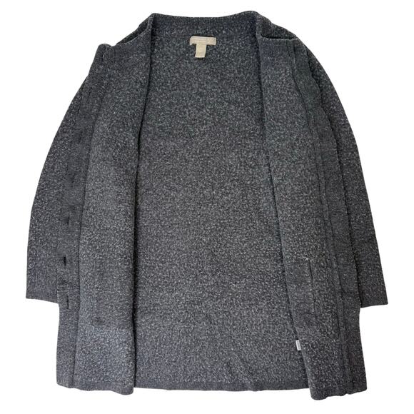 Banana Republic Gray Wool Blend Button Front Long Cardigan Sweater M - Picture 4 of 9